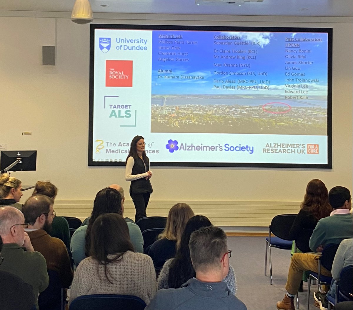 AberdeenNeuro's tweet image. Brilliant presentation today by @LeeanneMcgurk from @UoDLifeSciences on 'Mechanisms of TDP-43-induced neurodegenerative disease.' Engaging content and a great turnout! @ARUKscientist @AlzSocResearch