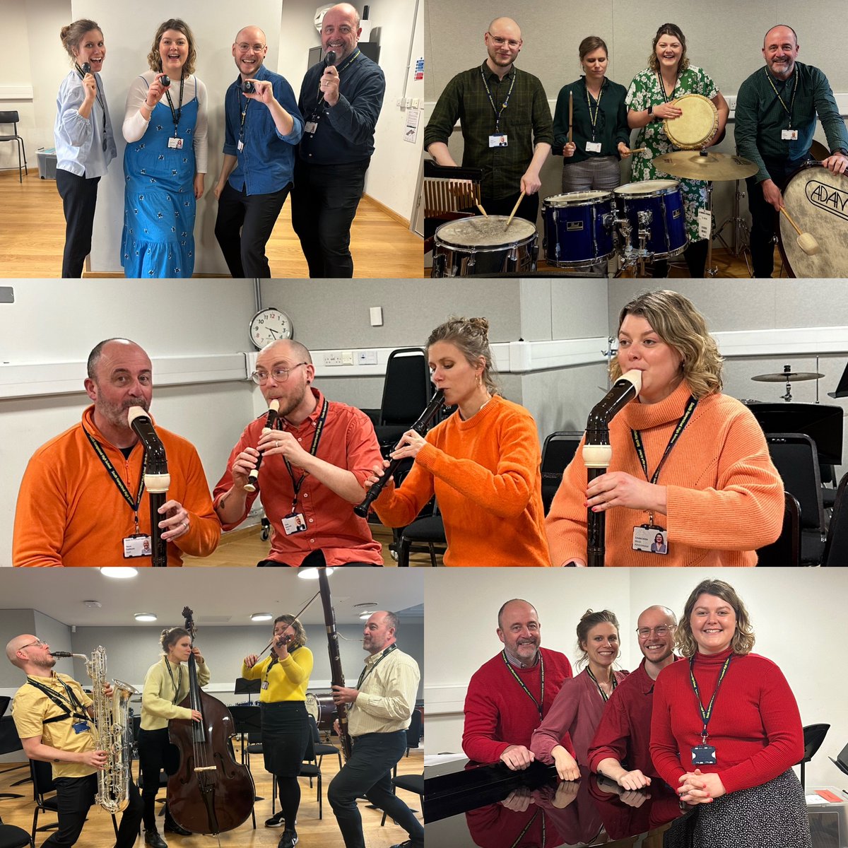 SHHSforGirls's tweet photo. Our Music Department dress in rainbow colours and play the Piano, Recorders, Instruments, Drums and Egg Shakers to spell out Pride for @LGBTHM #creativity #commitment #mehrlicht #fridayfeeling https://t.co/b18i38Iu6F