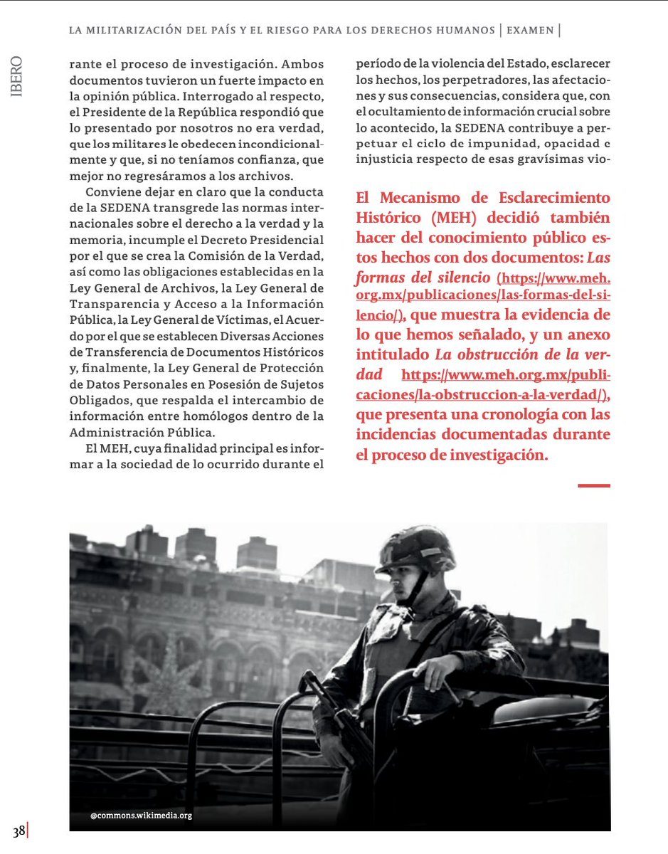 Mecanismo Esclarecimiento Histórico tweet media