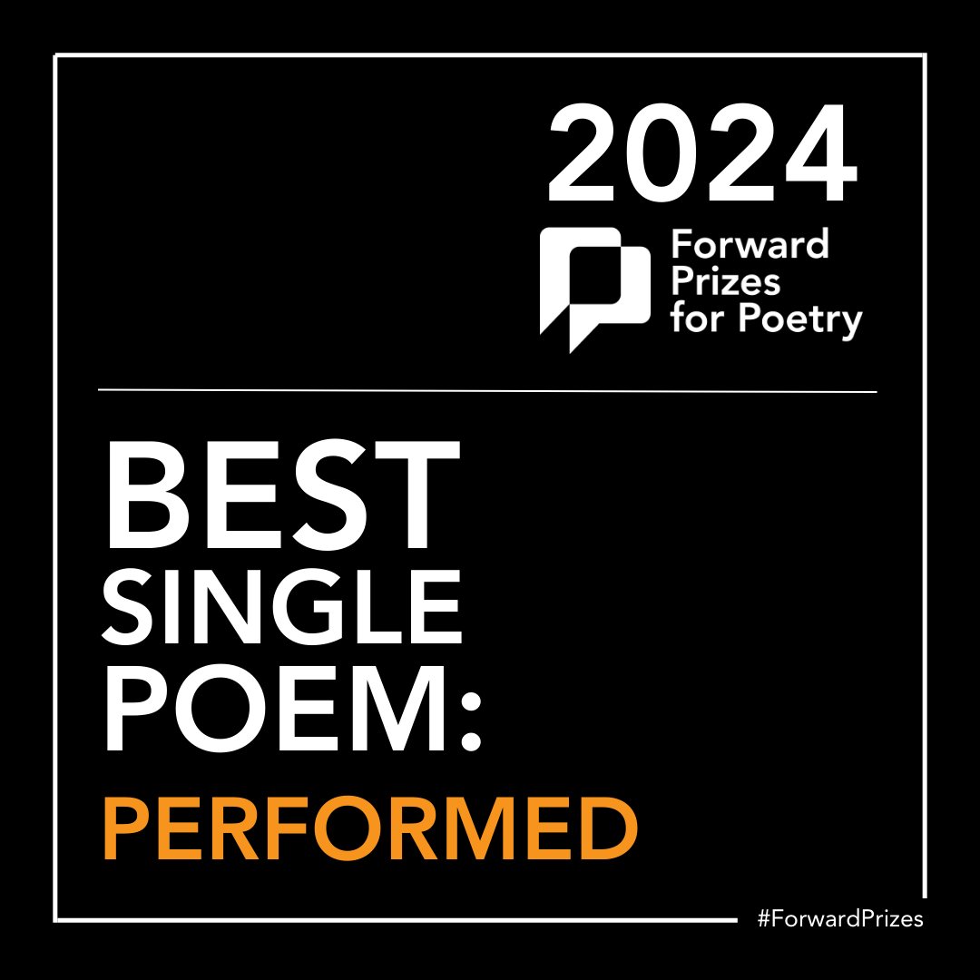 Poets, submit your work NOW to our performance category! This is the ONLY category of the #ForwardPrizes for which we accept submissions directly from poets. We'd love to see your videos. You can check out our guidelines here 👉 forwardartsfoundation.org/forward-prizes… #spokenword #poetryprizes