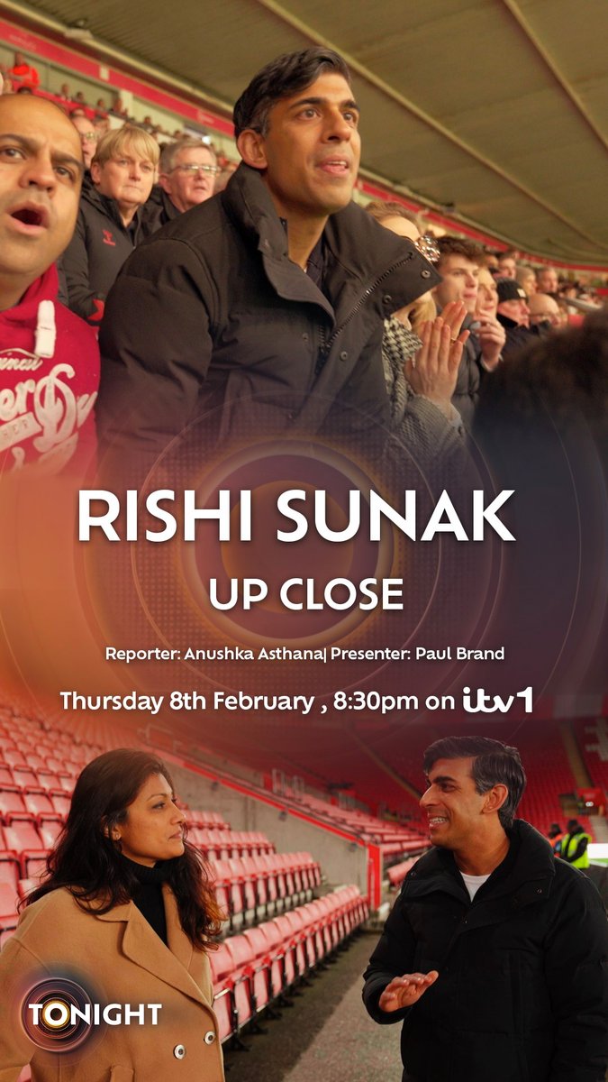 Tonight at 8.30pm on <a href="/ITV/">ITV</a> - 'Rishi Sunak: Up Close' Deputy Political Editor <a href="/AnushkaAsthana/">Anushka Asthana</a> follows the  Prime Minister.  Tonight’s cameras were given exclusive behind-the-scenes access inside Downing Street - capturing him at work, and at home. Polling suggests Sunak faces an