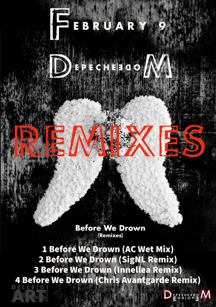 Tomorrow the Remixes of the new single "Before we drown“ will be released. Mixes by  <a href="/SiGNL_HQ/">SiGNL</a> | <a href="/chrisavantgarde/">Chris Avantgarde</a> 
#MementoMori #DepecheMode