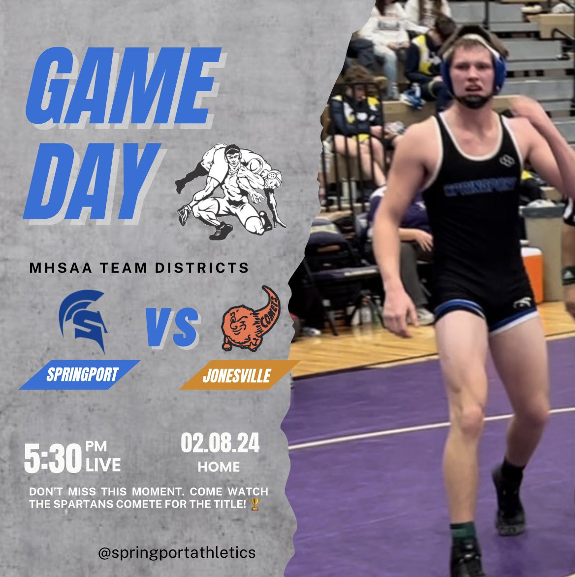 Springport Athletics tweet media
