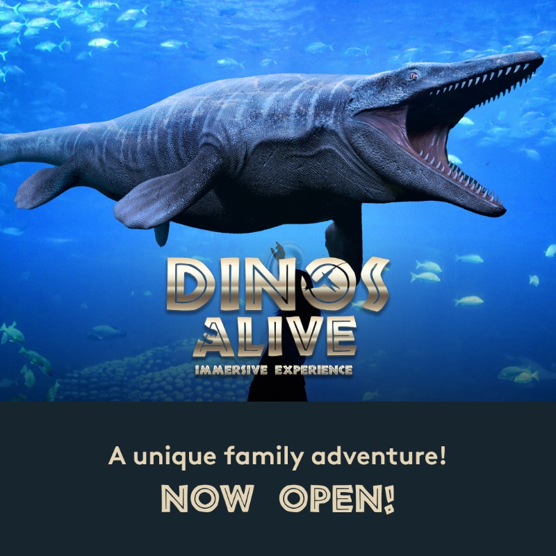 fever_us's tweet photo. The Raleigh exhibition is NOW open! Don't miss the chance to travel back in time! 🕰 🦕