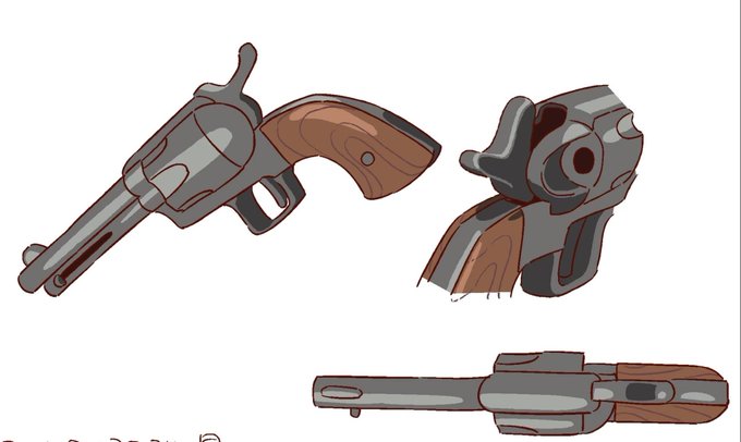 「revolver simple background」 illustration images(Latest)