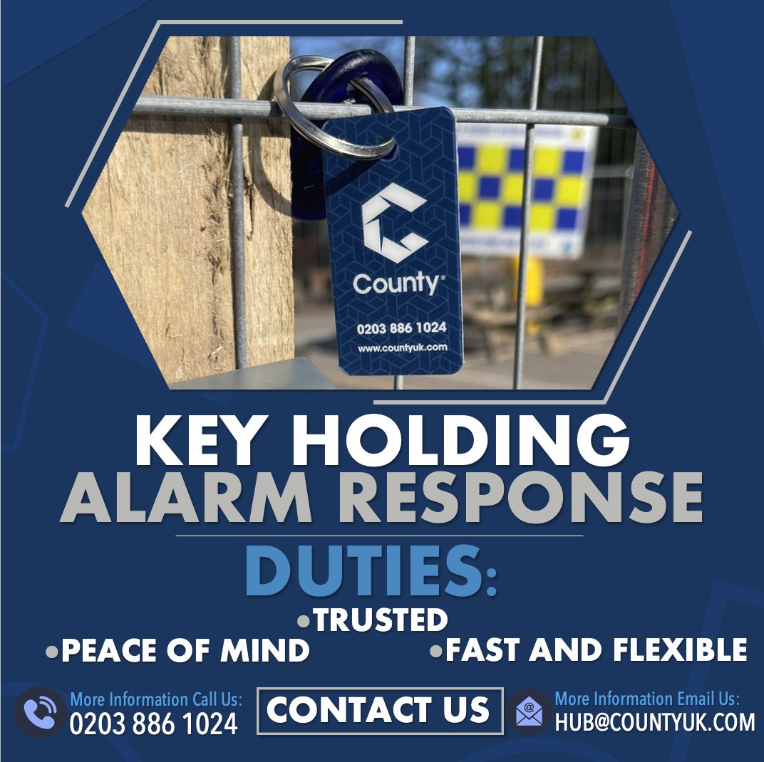 CountySecu's tweet photo. π Key Holding & Alarm Response
- Call us: 0203 886 1024
- Email us: hub@countyuk.com
- Find out more: https://t.co/TE1btvBy5A
#keyholding #alarmresponse #key #alarm #alarmsecurity #keysecurity #security #alarmsecurity #countysecurity #yourpropertyisourbusiness https://t.co/64dvqkTR2F