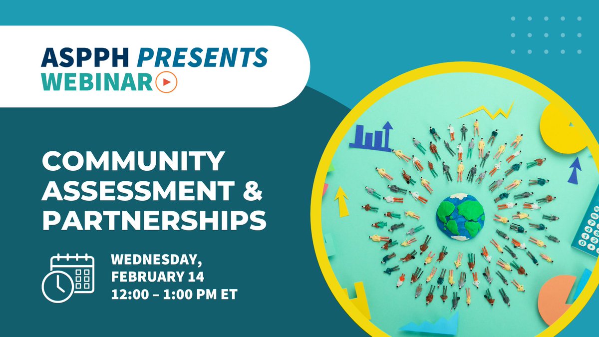 Want to learn more about the collaborative nature of community health? Join us on Wednesday, February 14 from 12:00 - 1:00 PM ET! Learn More & Register: tiph.co/aspph-presents…