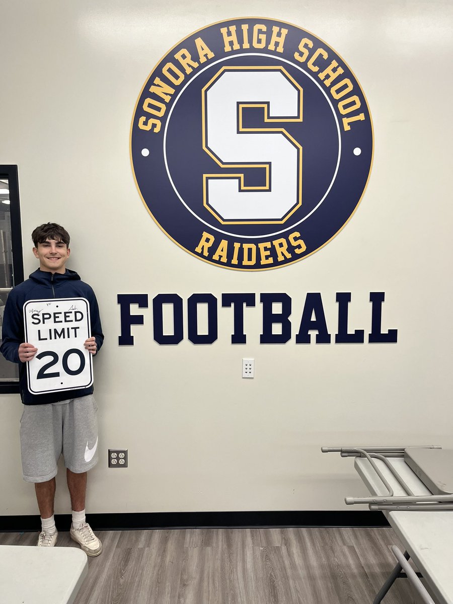 Two new members of the 20MPH club this week! @sonoraraiders @SonoraRaidersFB @KevinOberlander ⚡️⚡️⚡️ you’re not training speed if you’re not recording data!
