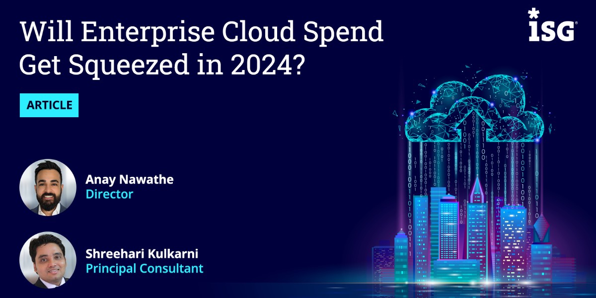 ISG_News's tweet photo. ☁️💸 2024 will see more conscientious cloud investments as enterprises try to balance belt-tightening with AI hype.
Read this article by ISG's Anay Nawathe and Shreehari Kulkarni for the top 3 #cloudtrends for 2024:
➡️ https://t.co/g2ZiFm1ZER ⬅️
#cloudspend #cloudinvestments https://t.co/P9rf4gPVBU