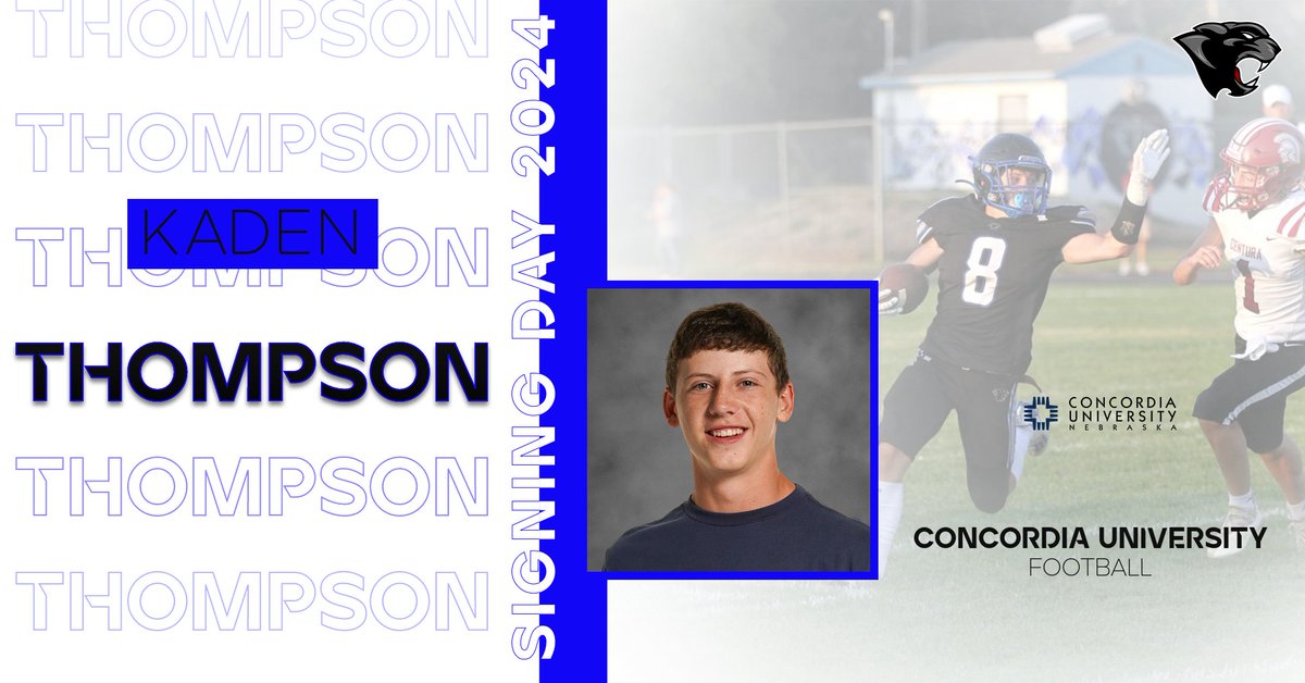 SIGNING DAY at Hershey High School yesterday!!! Congratulations to HPS Senior, Kaden Thompson, on signing to attend school and play football at Concordia University!!! 
Kaden has been a standout in and out of the classroom here at Hershey and we all look forward to him continuing