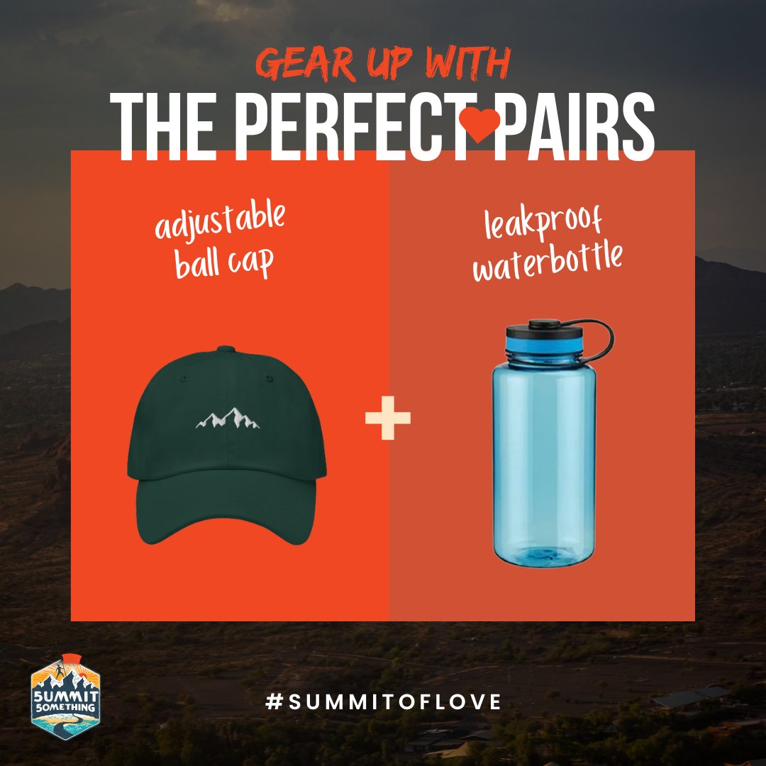 summitsomething's tweet photo. Gear up for a love-filled adventure with 'The Perfect Pair'! 🥾❤️ From matching hats to cute stickers, our hiking gear is as inseparable as you two. Tag your adventure partner or let us know what other GEAR PAIRS you can't wait to explore new trails with #SummitofLove https://t.co/naVoggU64K