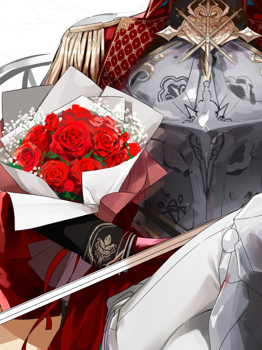 묘사 노답 삼총사: 장미, 갑옷, 자수
그리고 꽃다발을 두개나 넣은 과거의 나