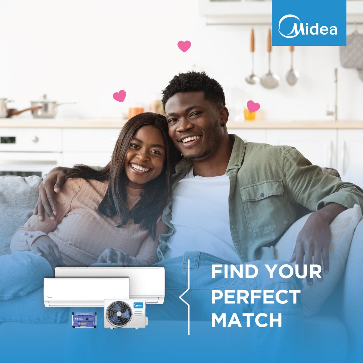 ELECTROLANDGH's tweet photo. Find your perfect match with Midea!
Swipe through to discover the perfect match tailored to fit your lifestyle.
#MideaGh #Unicool https://t.co/pipfy4gDJZ
