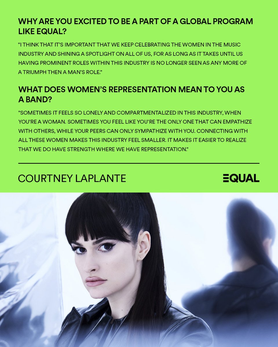 EQUAL artist @corklezlaplante emphasizes the importance of spotlighting and celebrating women in music 👏 Listen to Courtney and more on #SpotifyEQUAL spotify.link/equalus