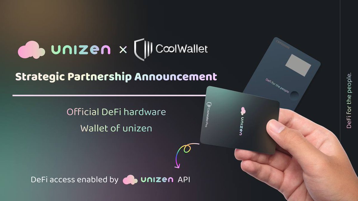 SilverBulletBTC's tweet photo. $ZCX 💎

The partnership not only enables a mega awesome hardware wallet 🔐

But the 300k @coolwallet users will also have access to the unizen API

Another @unizen_io  API integration that increases volume and thus shortens supply 🔥 https://t.co/xPdt17wxd5