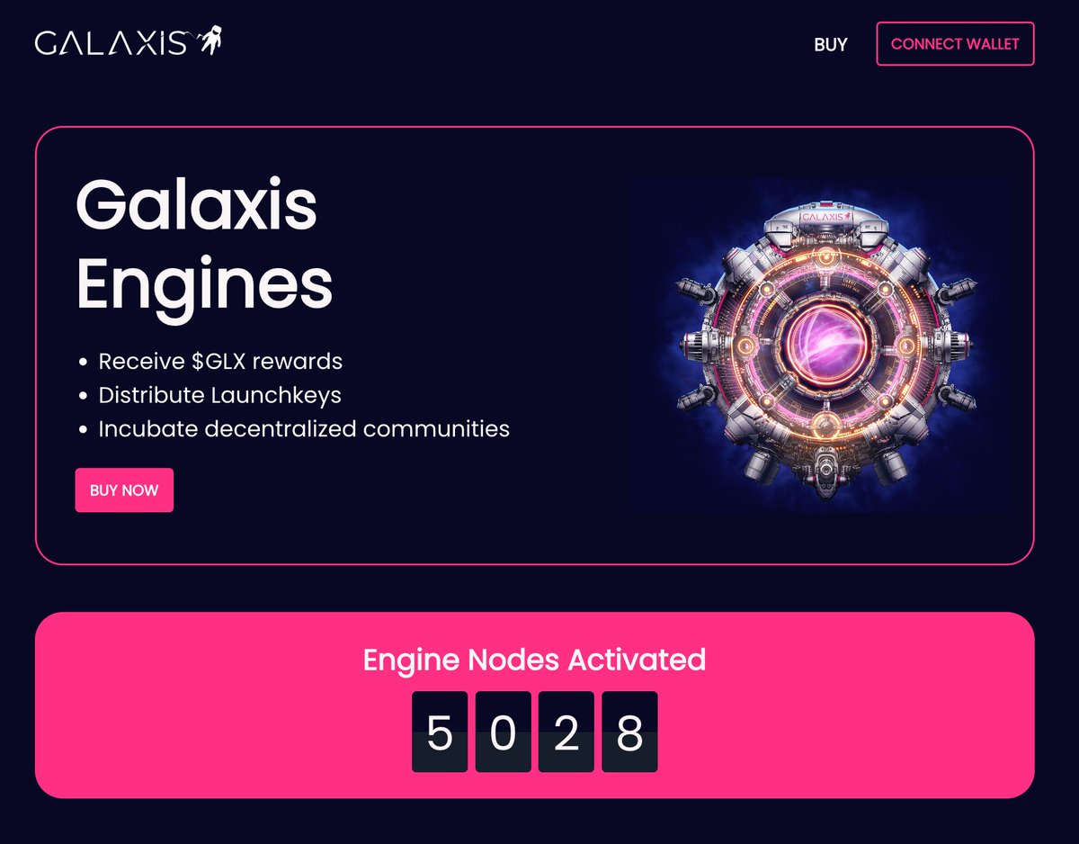 😊 What a day! 

🎊 Not only did we announce CoinMarketCap Accelerator Program membership, but we also surpassed the 5k Galaxis Engine sale! 

🌌 Big big shoutout to our amazing community!