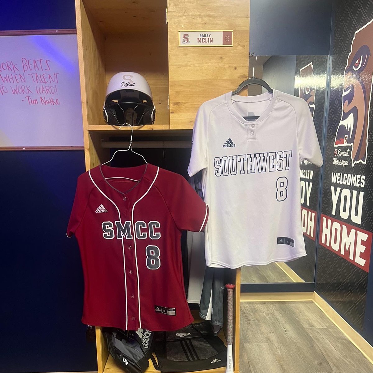 I am so excited to announce my verbal commitment to continue my academic and athletic career at Southwest Mississippi Community College !! I am so blessed for the opportunity to play softball at the next level. I wanna thank my family, friends and coaches for their support 💙🐻❤️