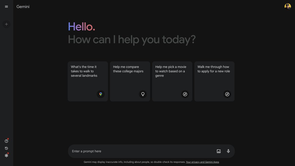 theaieducatorx's tweet image. Big News: Google have scrapped Bard.

Say hello to Gemini!

Better performance and image generation. 

Delving in...

gemini.google.com

#Gemini #AI #AIclassroom