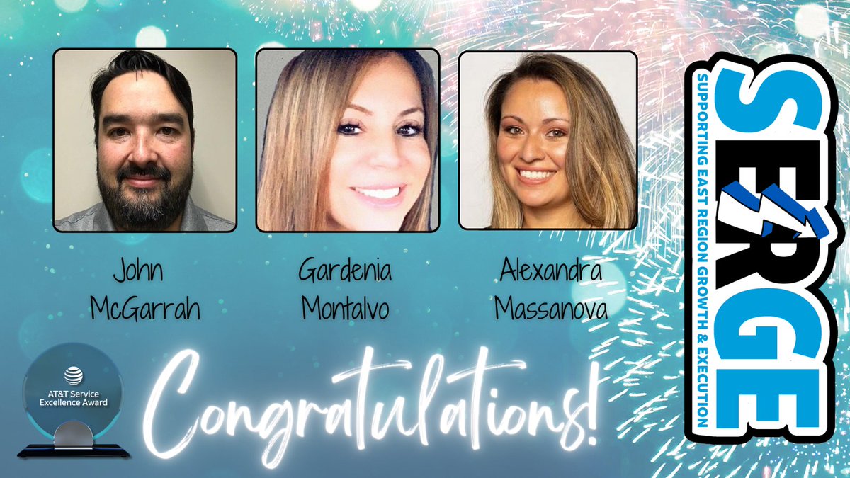 Retail Markets (@retail_markets) on Twitter photo Congrats to the SERGE Team Q4 2023 Service Excellence winners - John McGarrah, Gardenia Montalvo, and Alexandra Massanova! 🏆🤩 <a href="/kmkhissim/">Keri Hissim</a> Congrats to the SERGE Team Q4 2023 Service Excellence winners - John McGarrah, Gardenia Montalvo, and Alexandra Massanova! 🏆🤩 <a href="/kmkhissim/">Keri Hissim</a>