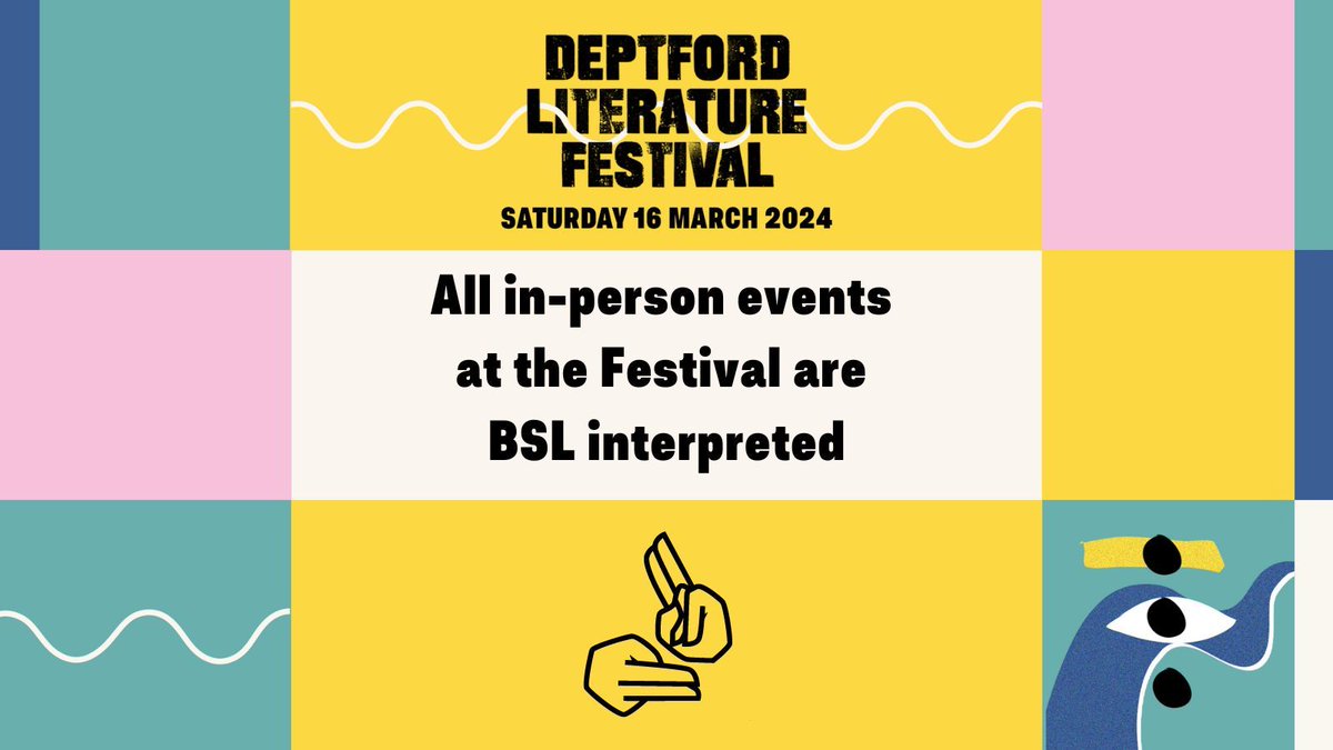 #DeptfordLitFest celebrates the creativity &amp; diversity of Deptford &amp; Lewisham through words, stories &amp; performance. 

All of our in-person events for adults &amp; children are #BritishSignLanguage interpreted 🧏 Learn more about the festival programme in #BSL: youtu.be/6BLRdrgFi10?si…