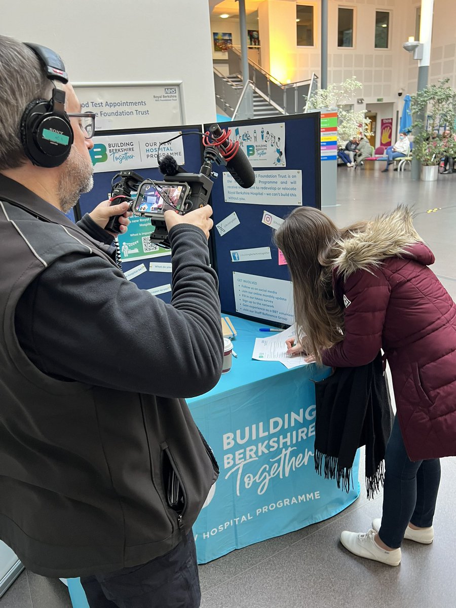 Today we welcomed BBC South to speak to staff, patients & carers about the new hospital programme at our stand at Bracknell Healthspace. A great opportunity to hear what a new hospital would mean to the community & how much they value the #Bracknell facility #CommunityEngagement