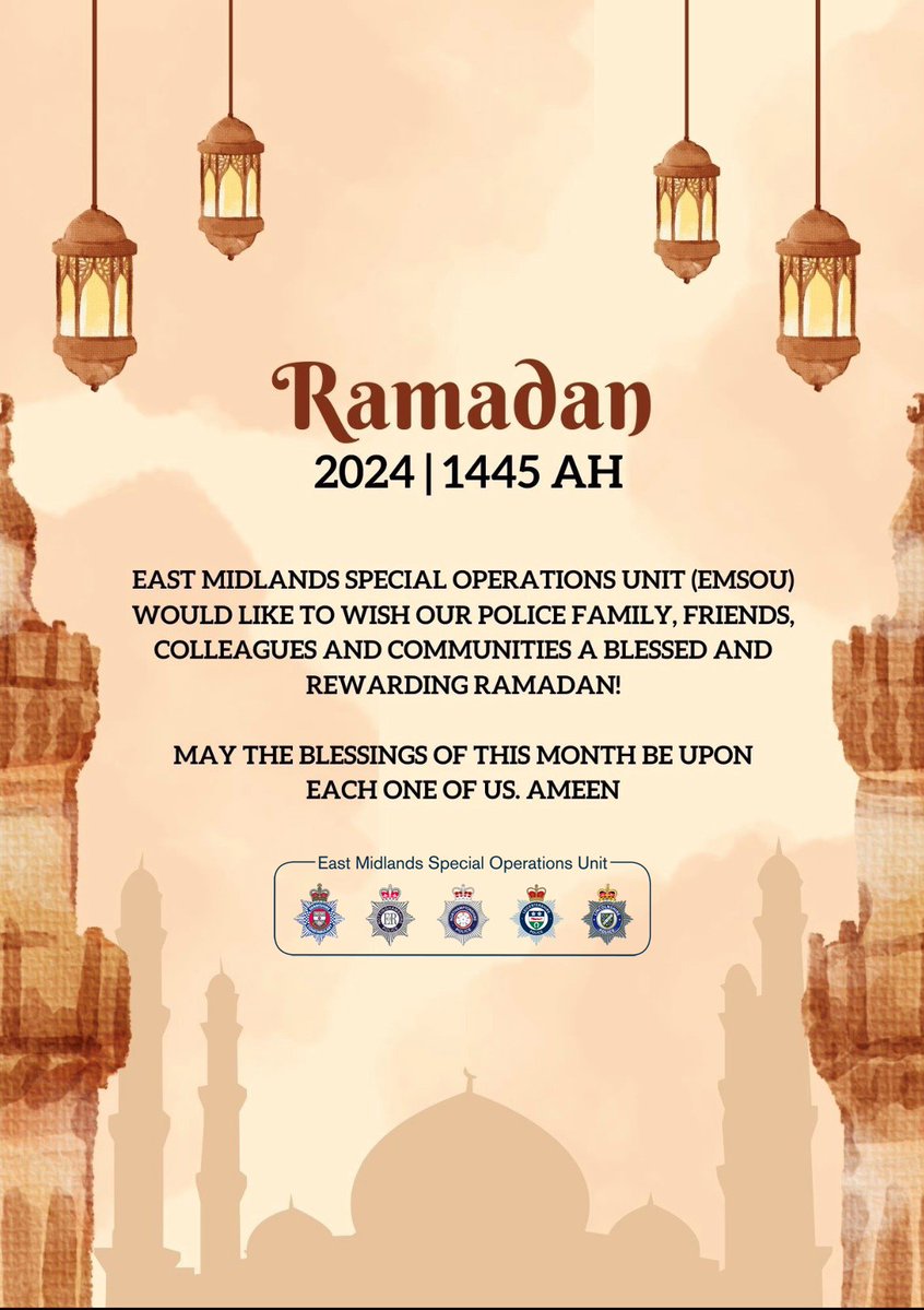From everyone at EMSOU, we would like to wish you a happy, healthy and blessed Ramadan.  Ramadan Mubarak