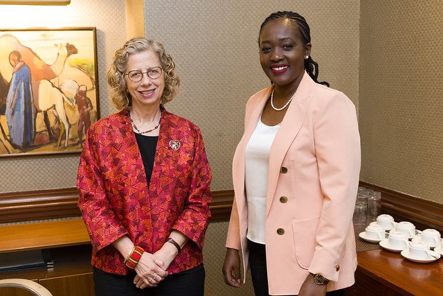 AfricaClimComms's tweet photo. @HonTuya in her statement she acknowledged the core resolution stating the planned Youth Environment Assembly #YEA24 convened by youth, for youth @UNMGCY @cymgunep @MuiaAlphonce @UNEP @andersen_inger @Environment_Ke https://t.co/bx4J9lMVVA