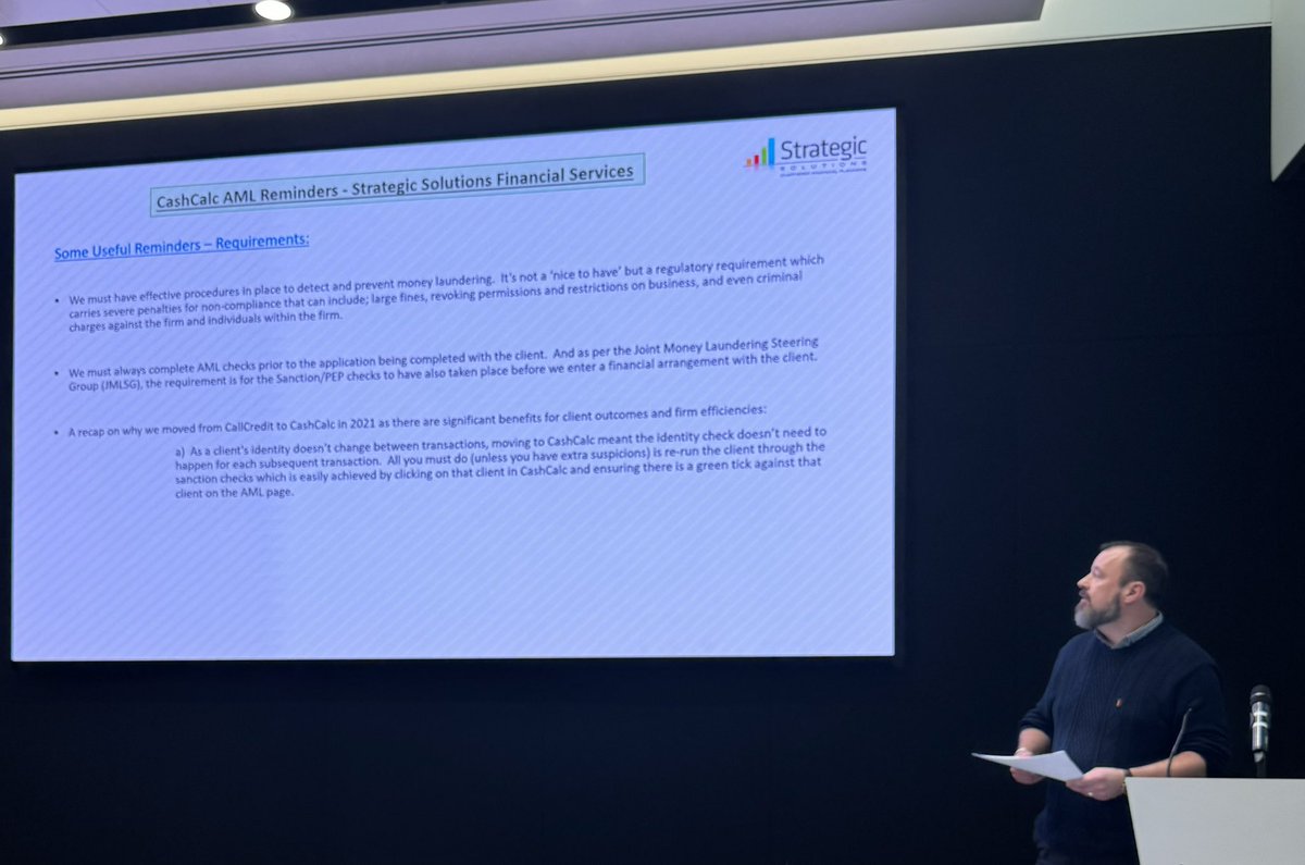 Our head of operations, Deano, is currently reminding us of the importance of our anti money laundering process ….some exciting presentations still to come !
#Q1adviseracademy
#FinancialPlanning