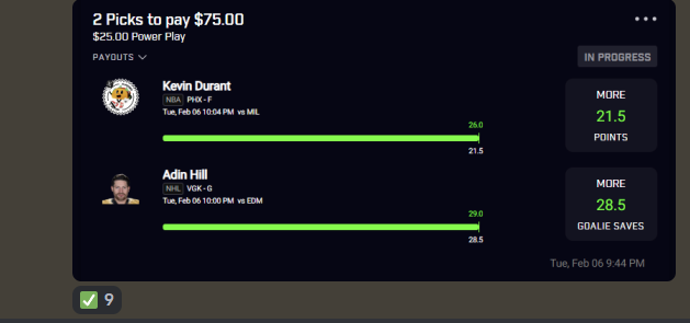 Cliff_Shredder's tweet photo. Been a great week back for #NHL!
โ
2 Tacos
โ
10x
โ
Bunch 'o' 2 mans
I post these to @WeezyProps discord!
Use my link for 10% off: https://t.co/fAPUEtFFnk
#prizepicks #underdog #playerprops #dfs #gambligtwitter #betting #gambling #parlayplay https://t.co/AmFnIbF2Nl