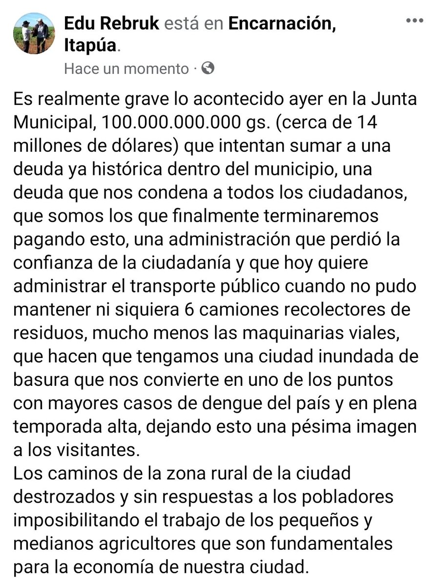 Una pena, una deuda que condena a toda una ciudad!!