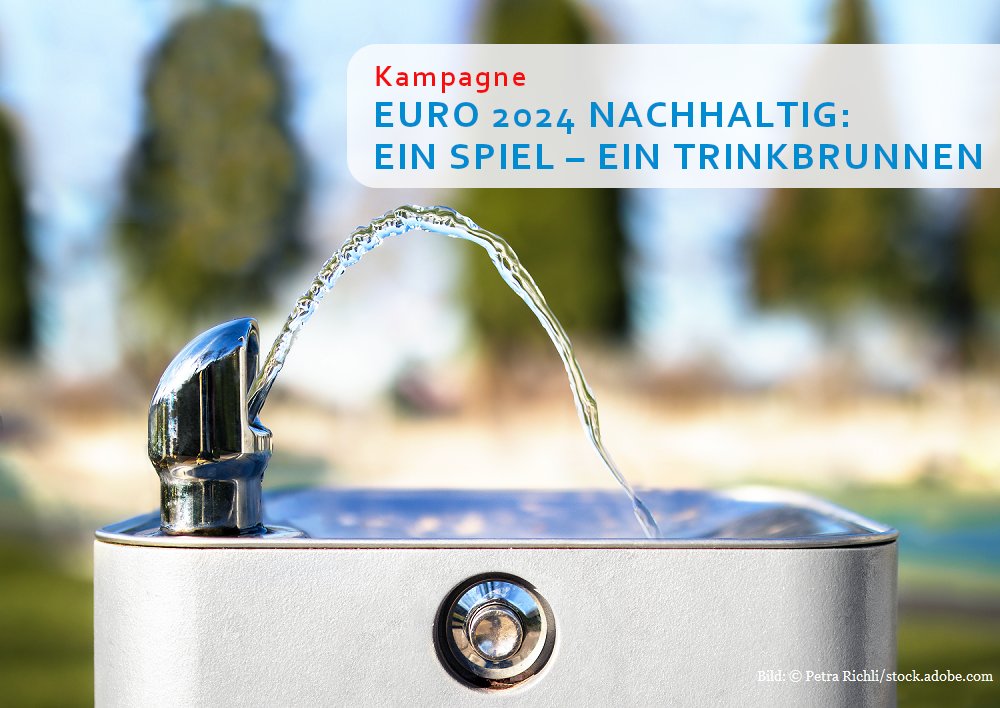 Die Fußball-#EM2024 der Männer in Deutschland steht an. Unter dem Motto 'EURO 2024 nachhaltig: ein Spiel – ein #Trinkbrunnen' können sich Kommunen und #Wasserversorger noch bis zum 0️⃣4️⃣.0️⃣3️⃣. auf einen von 51 Trinkbrunnen bewerben💧 Mehr Infos➡️ atiptap.org/projekte/trink…