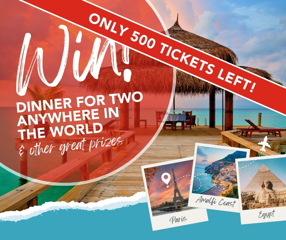 We're thrilled to announce there are only 500 tickets left in our Dinner Anywhere in the World Raffle! ✈️🌏🍽️ Thank you for your incredible support in helping local kids find their path out of poverty. 💙 Get your tickets before they're gone: bit.ly/3UujCPB

#YQG