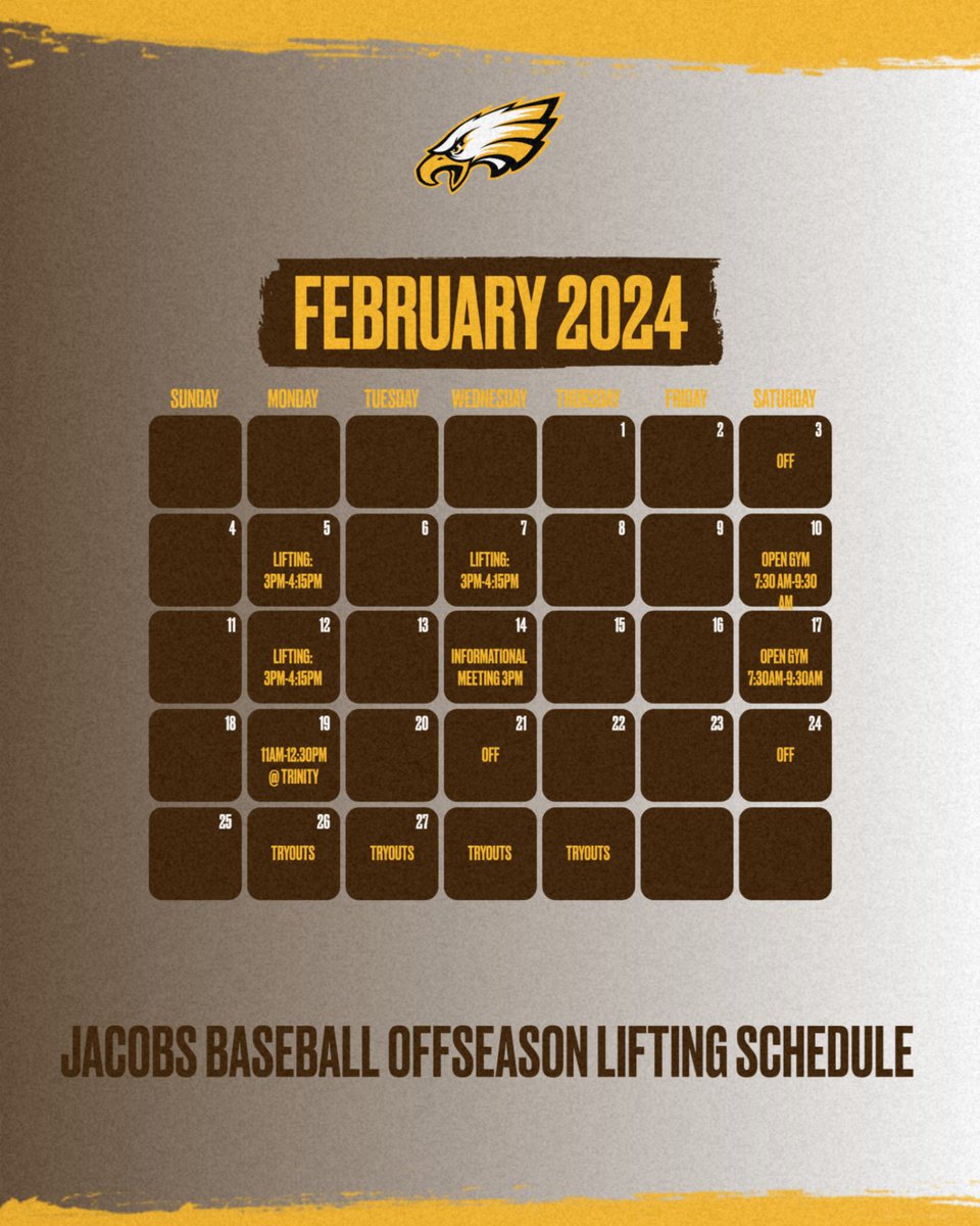 Reminder:  Informational Meeting next Wednesday, 2/14/24 after school in Room 201 for anyone interested in trying out this spring.  If you are a basketball player, see Coach Murray for tryout and Open Gym info. #18Days