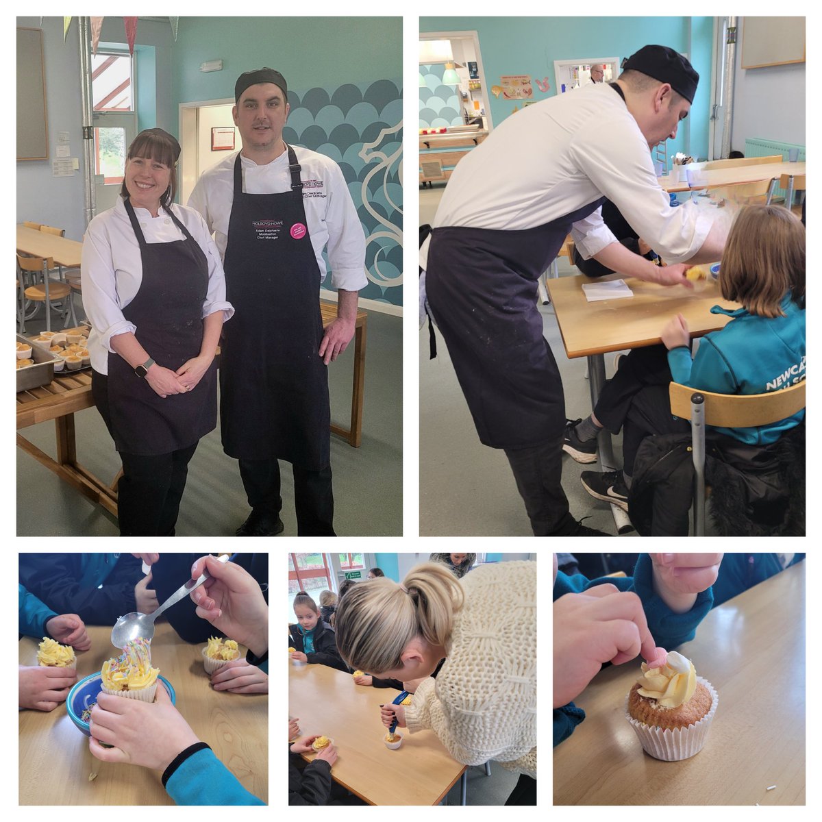 Today, we had Adam, one of our Development Chefs, visiting to do some cupcake decorating with the girls. Judging by the excited chatter in the hall, it was definitely a hit. <a href="/chef_delataste/">Adam delataste</a> <a href="/NickNhear/">Nick</a> <a href="/NHSGJnrHead/">Emma Barnett</a> <a href="/NewcastleHigh/">Newcastle High School for Girls (GDST)</a> <a href="/HolroydHowe/">Holroyd Howe</a> <a href="/OliCullers/">Oli Cullingworth</a> <a href="/melrahaman/">Melissa Rahaman</a>