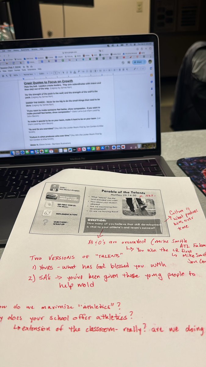 jeremiahpgapro's tweet photo. Really excited to be talking “Culture” with some teachers and coaches this afternoon!
#mefirstforus #culture #athletics #morethanagame #sportsmanagement https://t.co/j9OzrkMQXv
