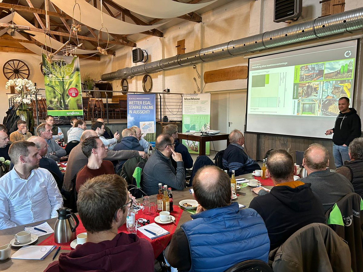 FarmInsect joins 'Syngenta Winterforum 2024'

We accepted Syngenta's kind invitation and in January our colleague Max Pommerehne presented insect rearing as a cornerstone of sustainable agriculture to numerous participants.

#farminsect #agritech #blacksoldierfly #syngenta