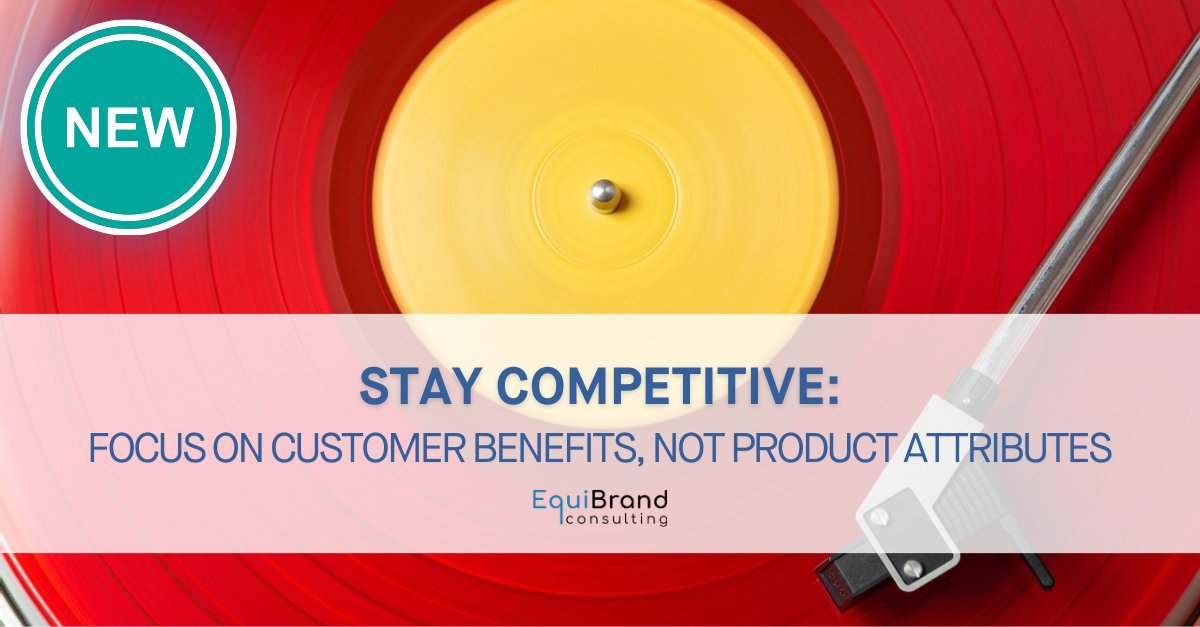 What do your #customers really want?

#Productattributes come and go. #Consumerbenefits are more enduring.

See why a simple shift in your focus can completely transform your business: ow.ly/P5Tl50QsGju

#customerbenefits #EquiBrandConsulting #growthstrategy