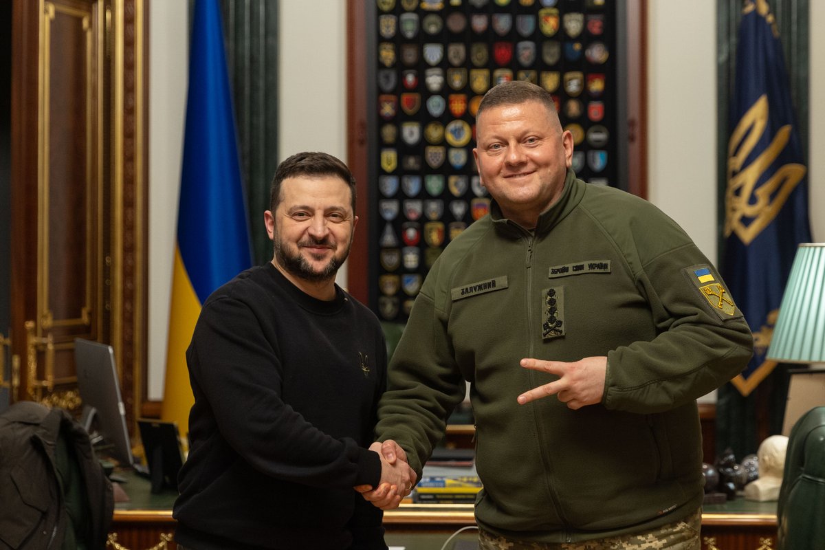 I met with General Valerii Zaluzhnyi. I thanked him for the two years of defending Ukraine. We discussed the renewal that the Armed Forces of Ukraine require. We also discussed who could be part of the renewed leadership of the Armed Forces of Ukraine. The time for such a renewal…