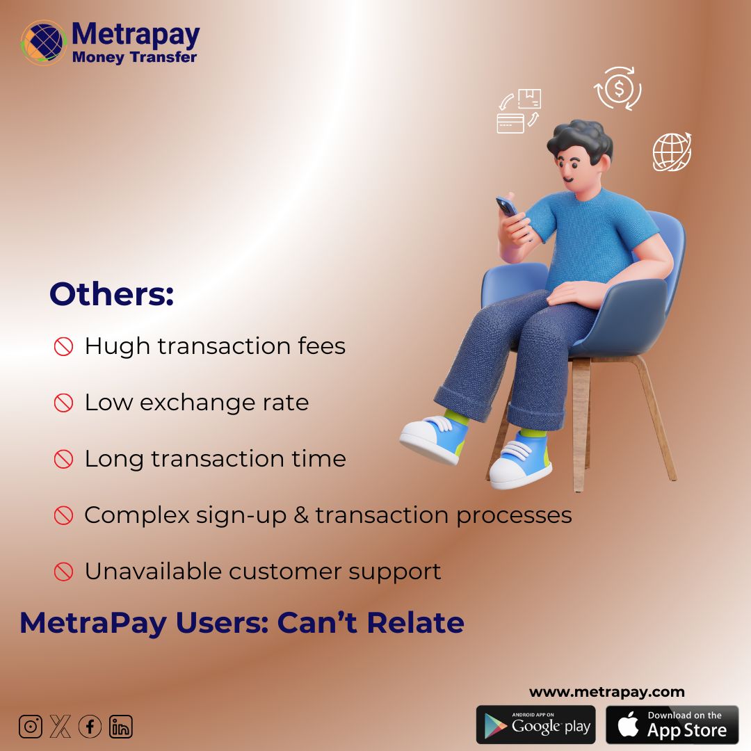 Ditch bank lines & hidden fees!  MetraPay is your fastest, easiest way to send money to loved ones in Nigeria. Send directly to your families bank accounts. Ready to ditch the hassle? Click here buff.ly/3HrqntJ

#FastMoneyTransfer #Nigeria #nigeriainusa #moneytransfer