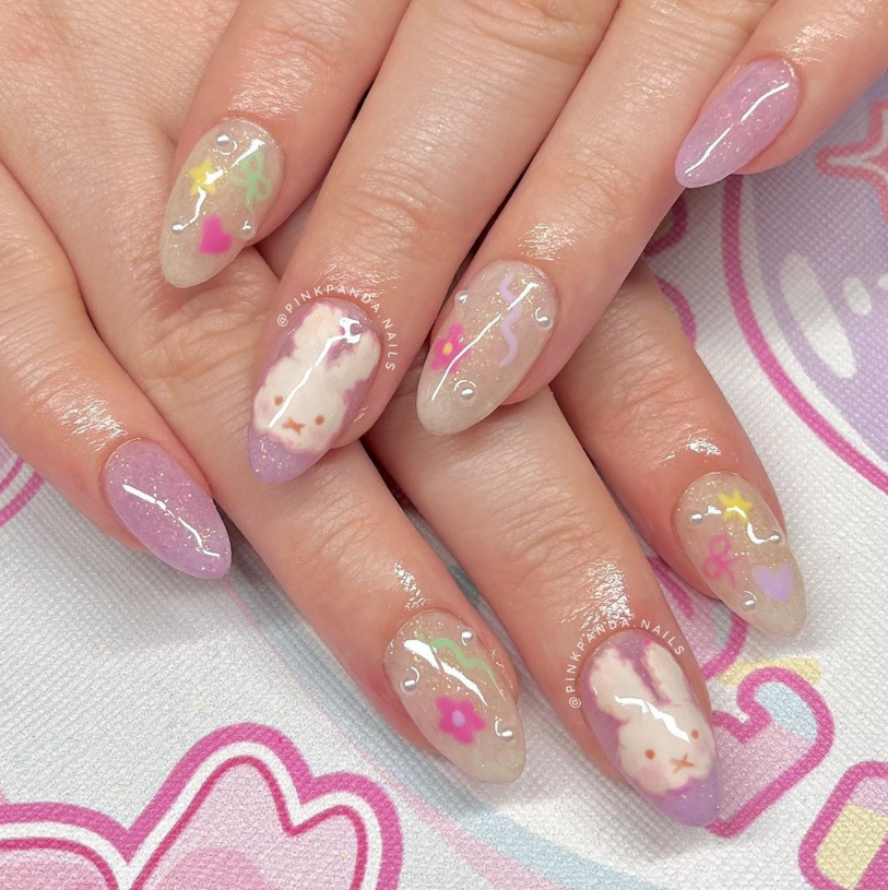 Miffy Valentine's manicure 💅🌷🌸🪷

📸: pinkpanda.nails on IG
