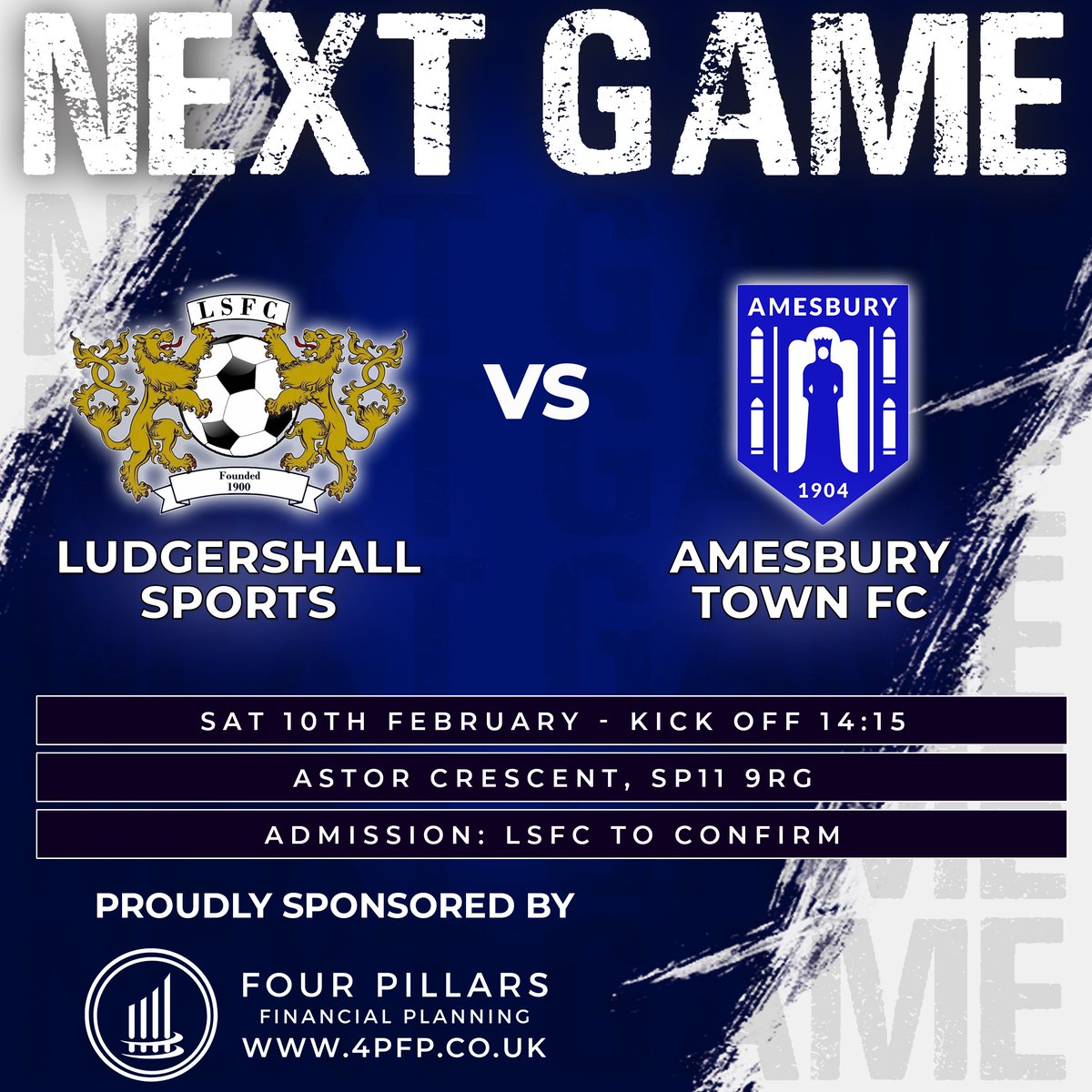 Amesbury Town FC (@amesburyfc) on Twitter photo 𝗡𝗘𝗫𝗧 𝗨𝗣
That familiar feeling of hoping to beat the weather as we hope to make the short trip to Ludgershall for this weeks league fixture.
🆚: <a href="/ludgershallsfc/">Ludgershall Sports FC</a>
🏆: <a href="/WiltsLeague/">Wiltshire Senior League</a>
📌: Astor Crescent, SP11 9PRG
🧭: w3w.co/chains.series.…
⏰: 14:15
💵: TBC 𝗡𝗘𝗫𝗧 𝗨𝗣
That familiar feeling of hoping to beat the weather as we hope to make the short trip to Ludgershall for this weeks league fixture.
🆚: <a href="/ludgershallsfc/">Ludgershall Sports FC</a>
🏆: <a href="/WiltsLeague/">Wiltshire Senior League</a>
📌: Astor Crescent, SP11 9PRG
🧭: w3w.co/chains.series.…
⏰: 14:15
💵: TBC