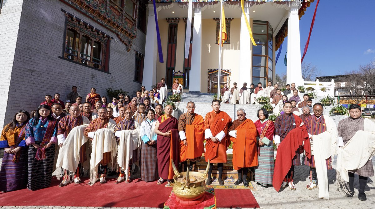 BTFEC's tweet photo. His Royal Highness the Gyaltshab Jigme Dorji Wangchuck graced the inauguration of the new Secretariat of the Bhutan Trust Fund for Environmental Conservation, Health Trust Fund, & Bhutan for Life, sister agencies sharing similar social and environmental mandates. #BTFEC #Bhutan https://t.co/KlNCBy7jiD
