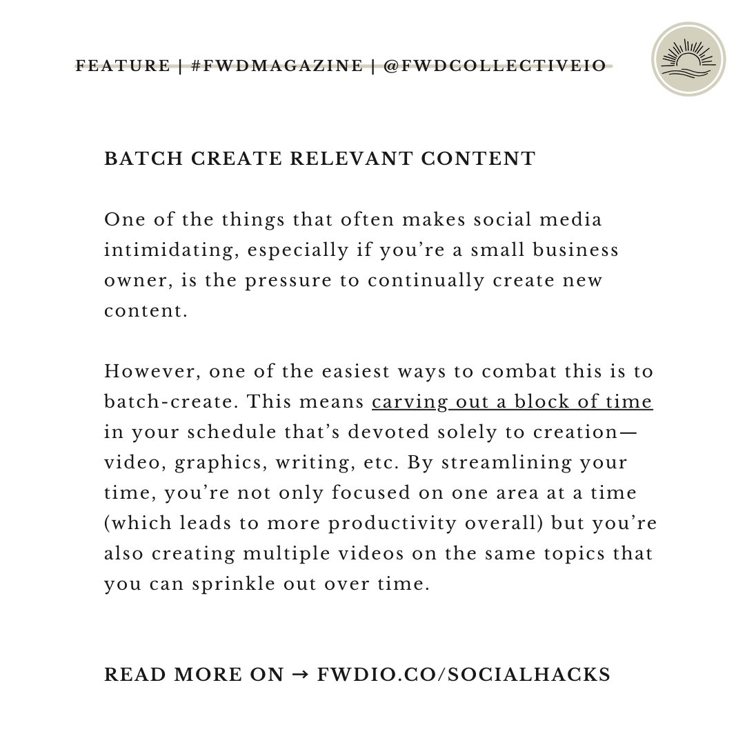 wordandsole's tweet photo. If you're a small business owner trying to improve your social, we have a few tips for you from our founder, @_marisadonnelly, in collaboration with our friends at @fwdcollectiveio ✨

You can find the full piece here → https://t.co/Hrj2UM5ryw https://t.co/gxoQ7DgY8d