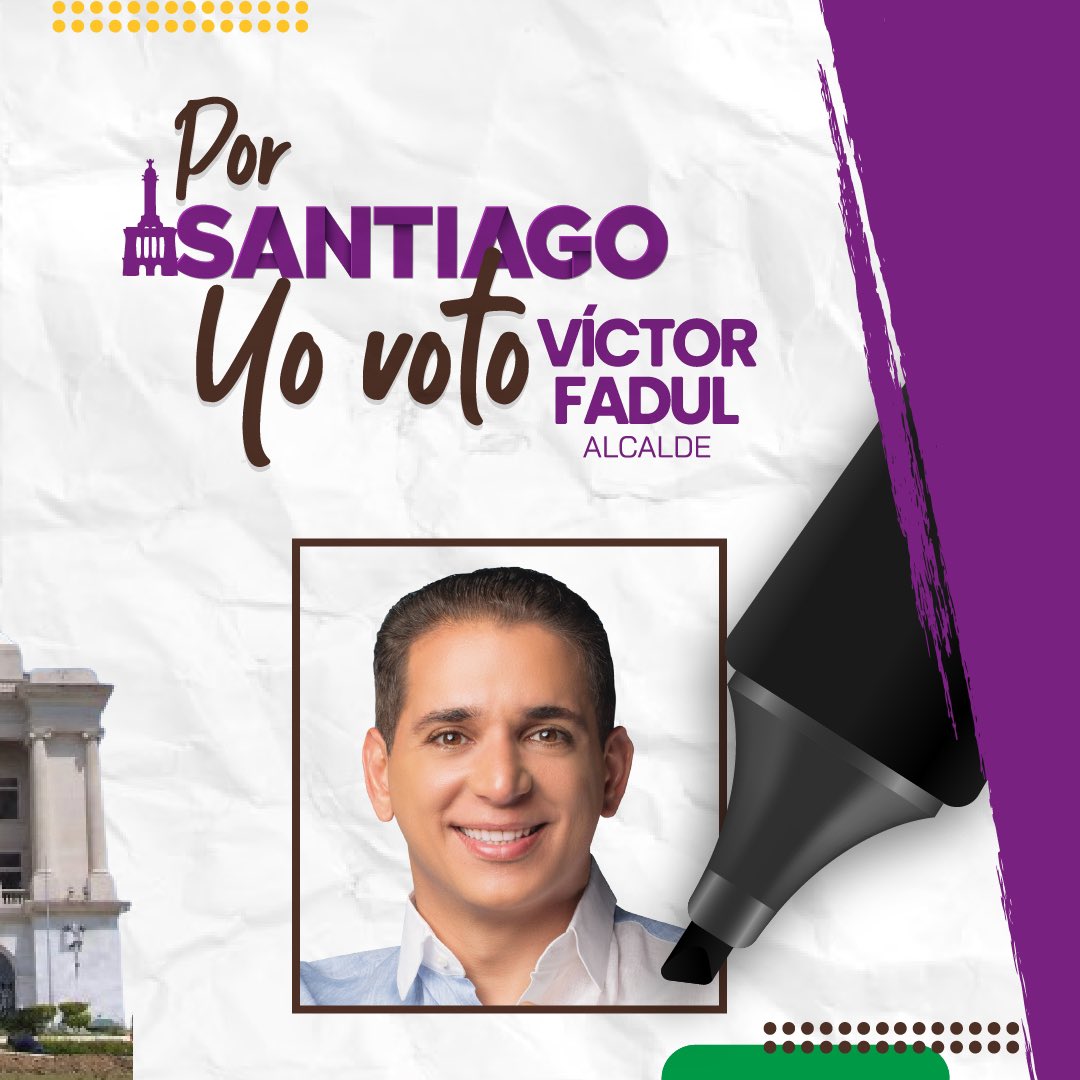 VictorFadulL's tweet photo. Estamos a 10 días de decidir si volvemos al retroceso, o continuamos con el progreso y desarrollo en Santiago. ¡Tu voto es la clave para que unidos sigamos haciendo historia! 

Este 18 de febrero vota Víctor Fadul Alcalde, Vota 2.

#Vota2 #VíctorFadulalcalde #Santiagosomostodos #Conteo #Alcalde #Alcaldía #Febrero
