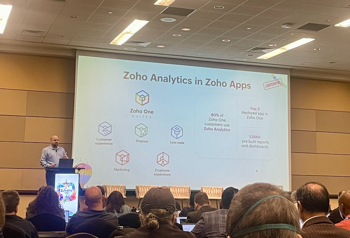 Powerful stats on <a href="/Zoho/">Zoho</a> analytics usage in #zohoone #ZohoDay24