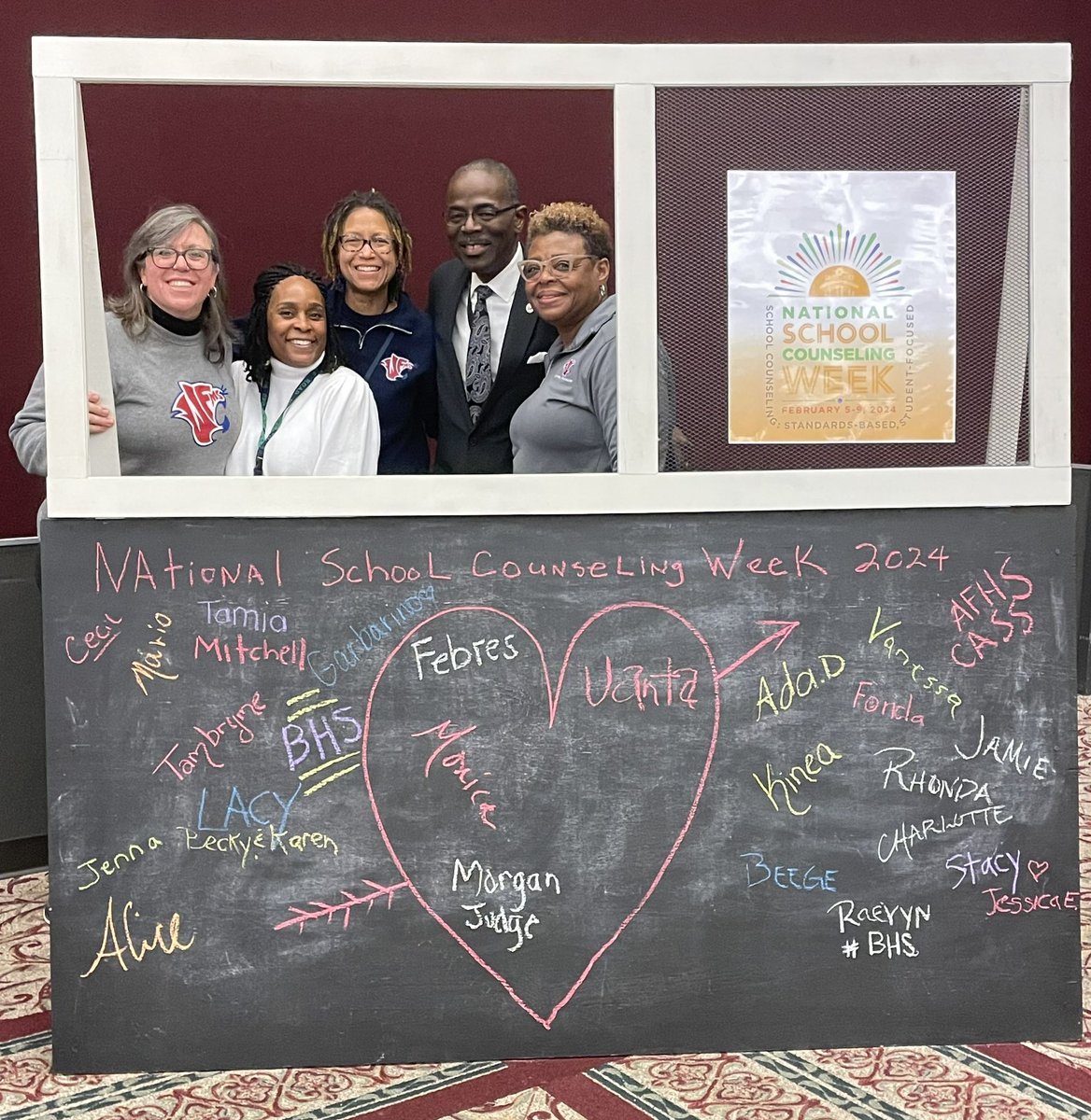 Celebrating National School Counseling Week with WCPSS Superintendent, Dr. Robert Taylor and Michele Woodson, Asst.. Superintendent, Student Support Services. @WCPSS @ASCAtweets @NCSCA @WCPSSTeam @WCPSSProfLearn