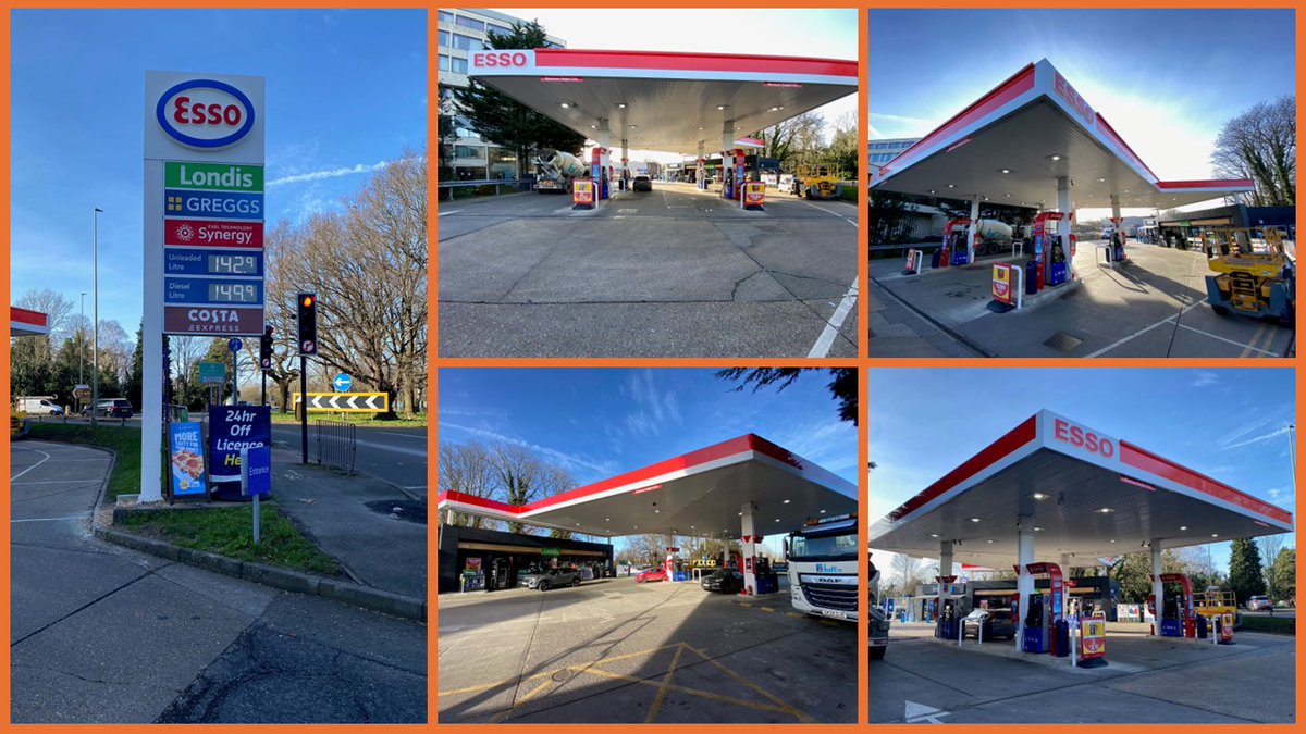 New Esso refresh works - including canopy fascia 2Di upgrade - recently completed at Horley services

✔Well done to the Team on a wonderful job 👌🏽

#teamappreciation  #jobwelldone #signage #signagesolutions

✉️sales.uk@petrol-sign.com
☎️01302 346968
petrol-signuk.com