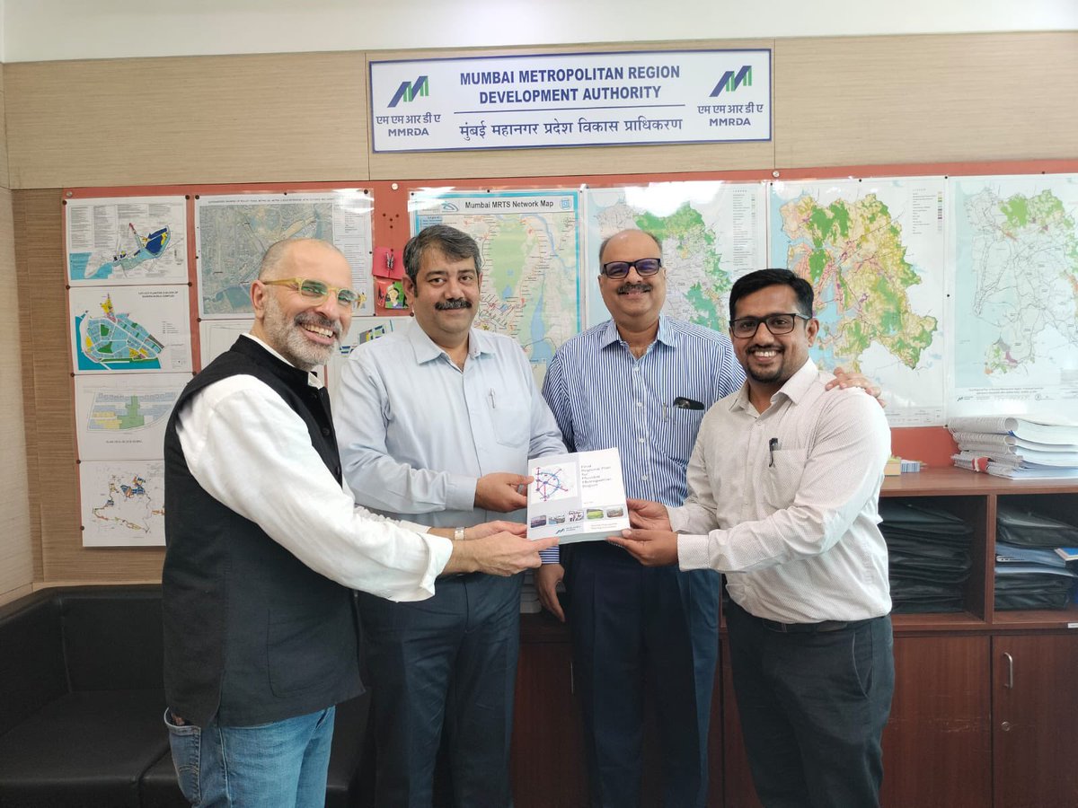 Today we were at the Mumbai Metropolitan Region Development Authority with the Chief Shankar Deshpande discussing TOD and urbanization practices. Thank you <a href="/MMRDAOfficial/">MMRDA</a> for hosting us