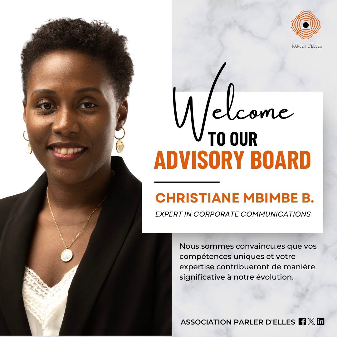 Parlerdelles's tweet photo. 🌟 WELCOME TO OUR ADVISORY BOARD ! 🌟

Félicitations à @chrismbimbe qui rejoint notre conseil consultatif. Nous sommes ravis de la compter parmi nous et impatients de collaborer avec elle ! https://t.co/zi2PtE7GsV