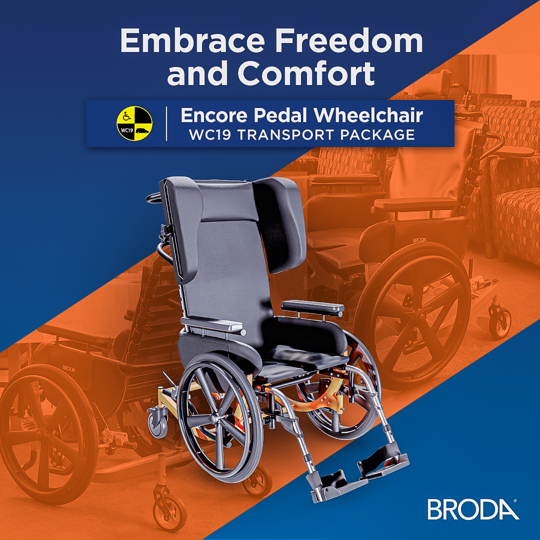 BrodaSeating's tweet photo. Imagine a comfortable wheelchair that takes you beyond your home environment. With the Encore Pedal Wheelchair, you can enjoy freedom of movement in your daily activities and travel safely in a vehicle without needing to switch wheelchairs. 

#BrodaSeating #EncorePedalWheelchair https://t.co/DmbHJbPMHH